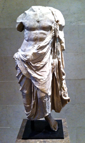 Aslepios statue, Greek 2nd century BCE, from Legion of Honor