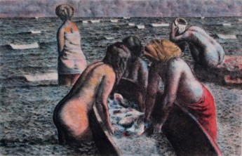 "The Fisherwomen,"(Las Pescaderas), Armando Morales. 1979, from "Latin American Artists in Print: the Kyron Archives," by Rosemary Veronica O'Toole